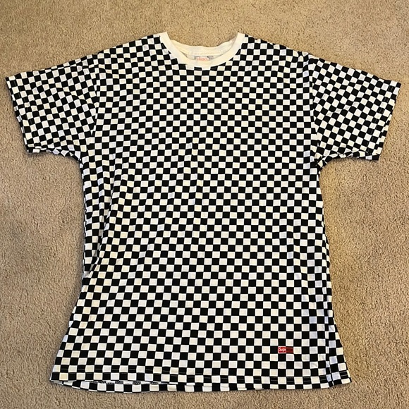 Supreme x Hanes Checkerboard Tee - Picture 1 of 3